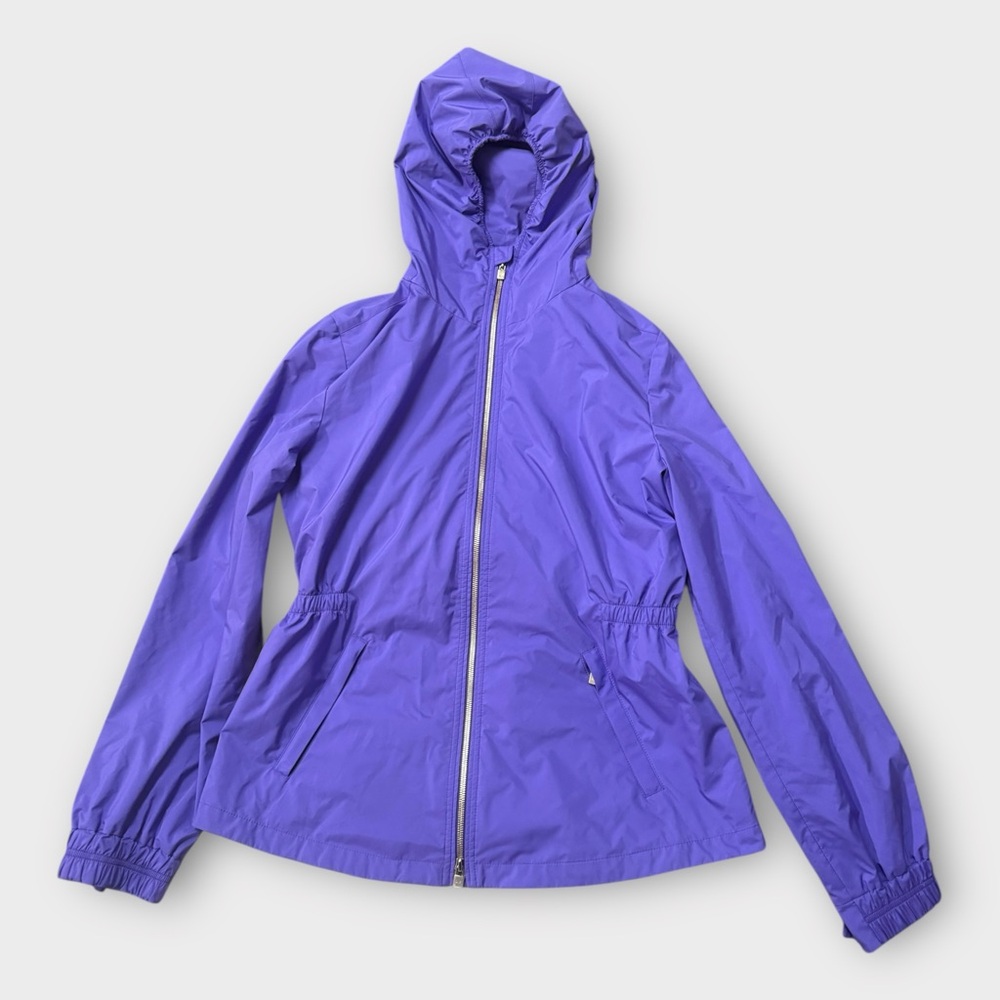 Loro Piana Purple Hooded Storm System Windbreaker 48/L